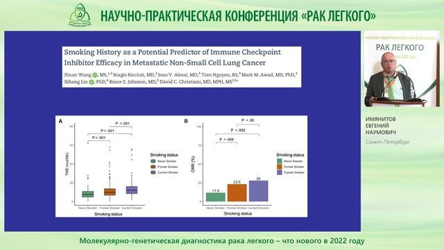 Молекулярно-генетическая диагностика рака легкого – что нового в 2022 году смотреть онлайн