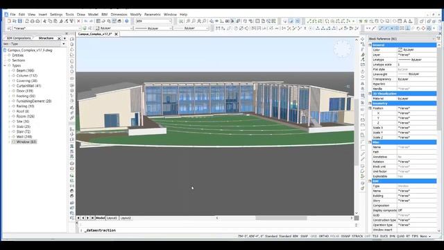 Уроки BricsCAD BIM Извлечение данных смотреть онлайн