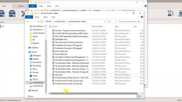 Iperius Backup Basic Features with Full Backup and Differential backup chain