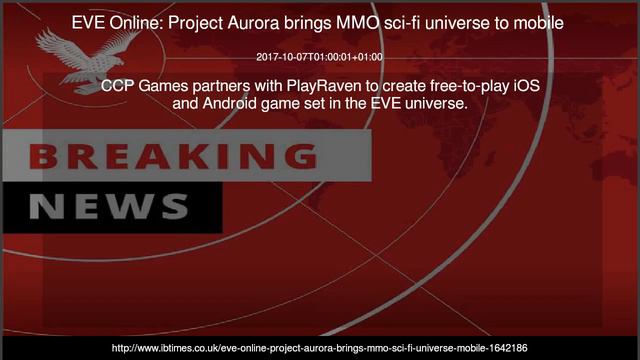 EVE Online Project Aurora brings MMO sci-fi universe to mobile смотреть онлайн