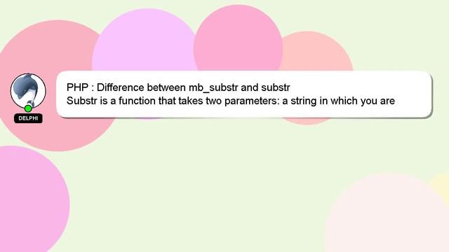 PHP : Difference between mb_substr and substr смотреть онлайн