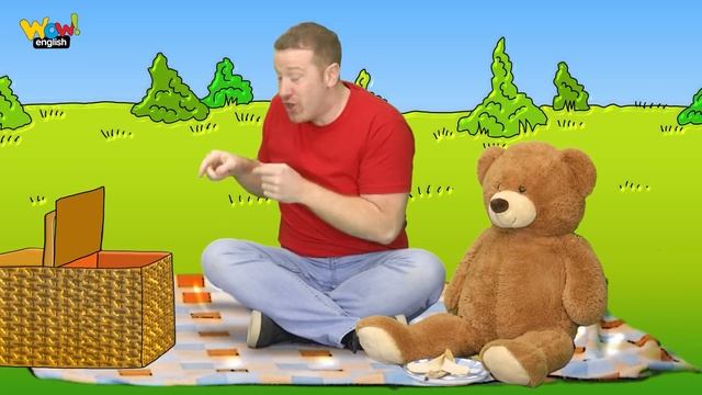 Teddy Bear Picnic for Kids with Steve and Maggie | Learn Speaking Wow English TV смотреть онлайн