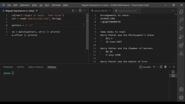 All about Regular Expressions in Julia смотреть онлайн