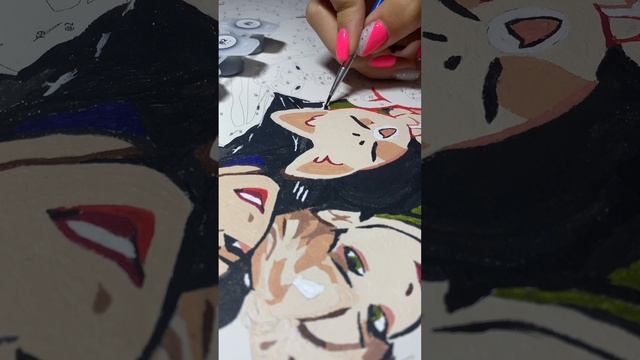 Рисую картину по номерам “STRAY KIDS” смотреть онлайн