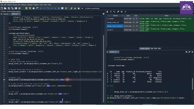 Types of Joins - Coding | Best Business Analytics With Python Tutorial For Beginners | Henry Harvin смотреть онлайн