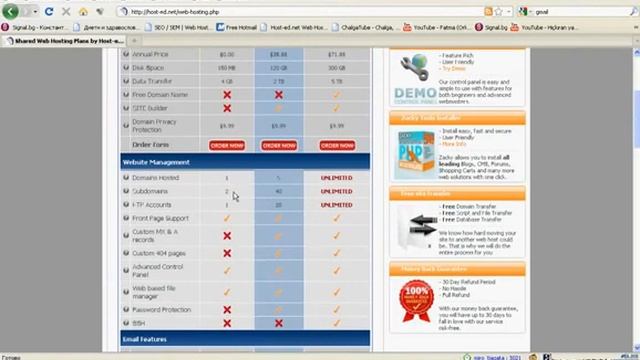 Free Web Hosting Plan By Host ed net PHP5 and MySQL Without Ads смотреть онлайн