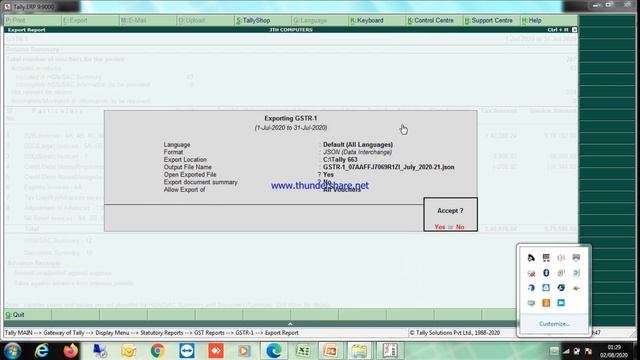 Tally ERP 9 6.6.3 GSTR1 JSON Structure Validation Error Solution смотреть онлайн