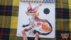 Обзор моих рисунков Коты-Воители|#1|100 subs special|