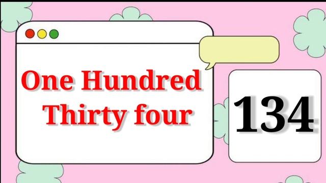 Numbers Name 131 to 140 in English смотреть онлайн