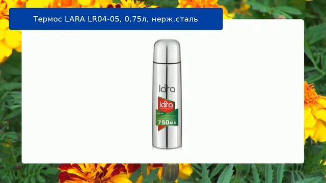 Термос LARA LR04-05, 0,75л, нерж.сталь обзор смотреть онлайн