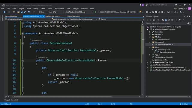 Yiğit Özaksüt - Advanced Data Binding with MVVM смотреть онлайн