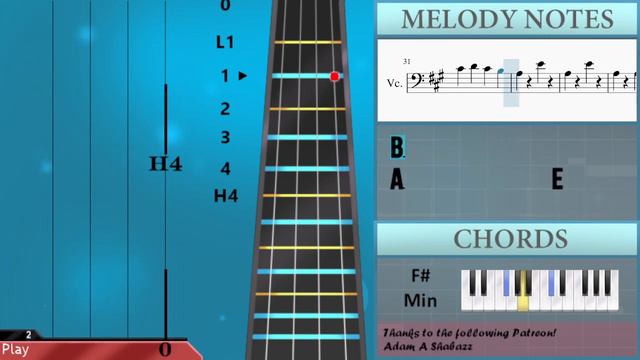 How to play Young Girl A by siinamota on Cello (Tutorial) смотреть онлайн