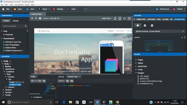 Using SVG in Bootstrap Studio смотреть онлайн