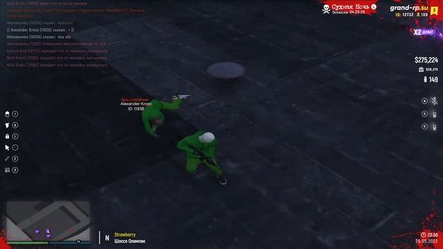 GTA 5 GRAND RP сервер №3 Судная ночь Промокод BIRD смотреть онлайн