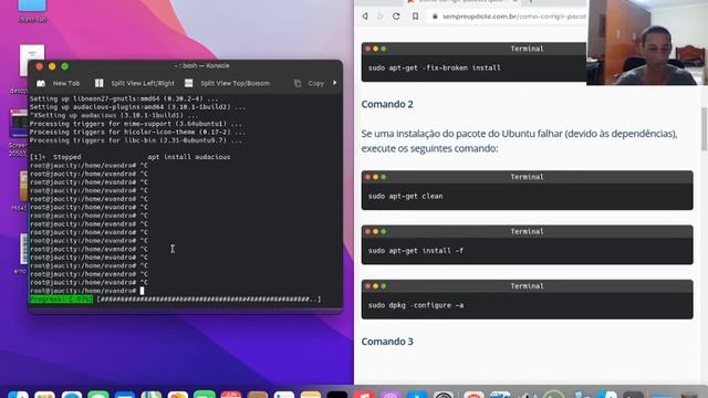 Consertar o dpkg / apt (corrigir pacotes quebrados) no Debian, Ubuntu e derivados смотреть онлайн