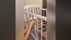 КРЕПИМ ДЕРЖАТЕЛЬ ДЛЯ БАЛДАХИНА к кроватке