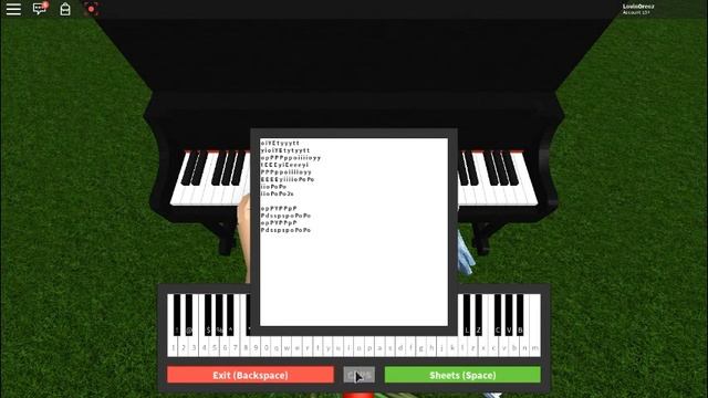Alone {ROBLOX Virtual Piano} смотреть онлайн