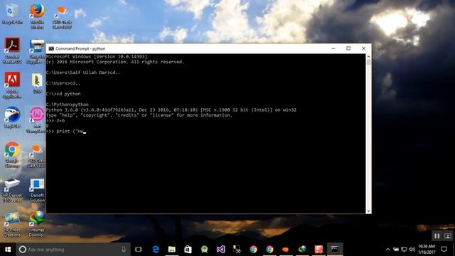 SESSION NO 5 PYTHON ON COMMAND PROMPT смотреть онлайн