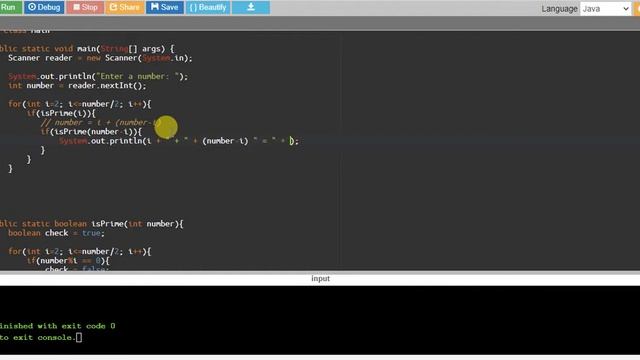 Java Program to Check Whether a Number can be Expressed as Sum of Two Prime Numbers смотреть онлайн