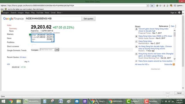 Quick way to get Live Stock Data to Excel смотреть онлайн