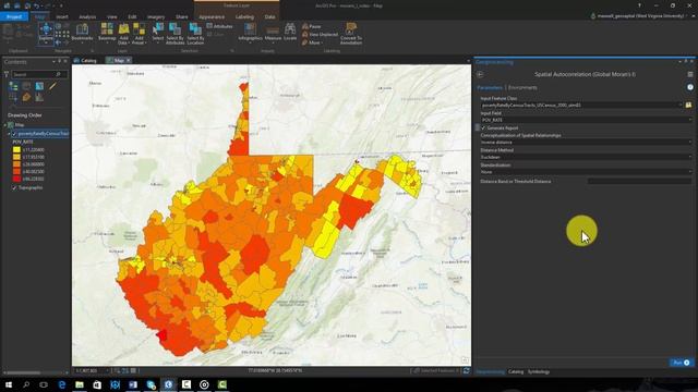 Spatial Autocorrelation: Global Moran's I смотреть онлайн