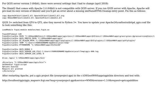 QGIS Server Internal Server Error - OS 109) pipe has been ended. : mod_fcgid: get overlap result... смотреть онлайн