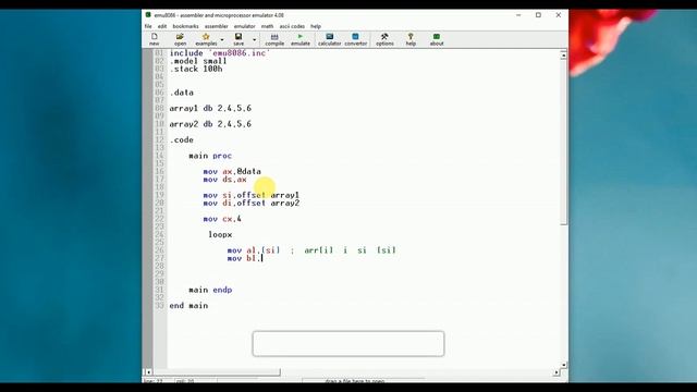How to compare two array in assembly 8086 | Compare two array in 8086 смотреть онлайн