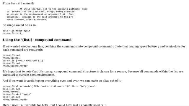 How can I have mkdir cd into the newly-created directory? (4 Solutions!!) смотреть онлайн