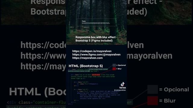 div blur effect bootstrap 5 + css смотреть онлайн