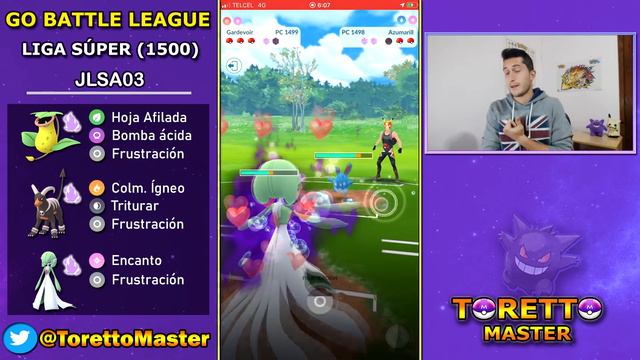 9-1 con ESTRATEGIA OSCUROS que es DEMASIADO BUENA en LIGA 1500 GO BATTLE LEAGUE (PvP) - POKEMON GO смотреть онлайн