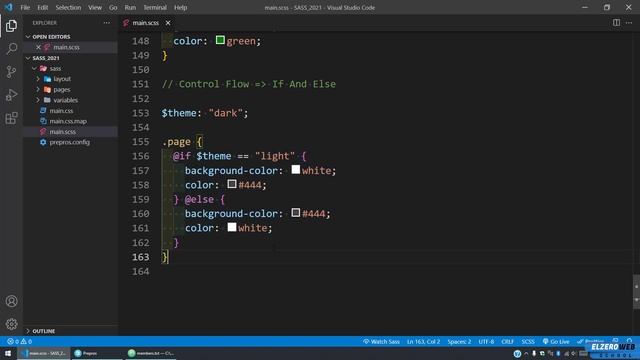 Learn SASS In Arabic 2021 - #07 - Control Flow - If And Else смотреть онлайн