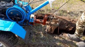 Испытание самодельного плуга для мотоблока Нева МБ 2