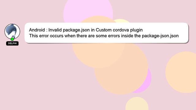 Android : Invalid package.json in Custom cordova plugin смотреть онлайн