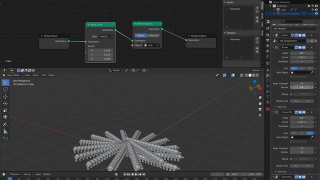 LIVENODING Geometry Nodes: Screw Your Own Bricks! смотреть онлайн