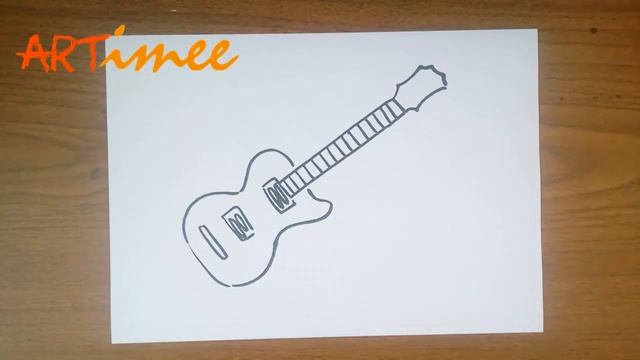 Drawing a Guitar Step by Step смотреть онлайн