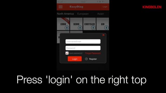 Easydiag REGISTER LAUNCH ACCOUNT смотреть онлайн