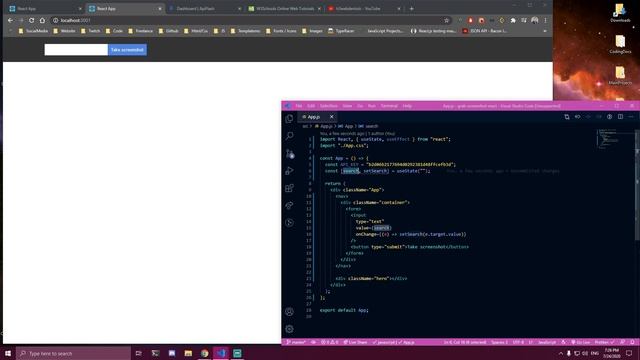 Screenshot App React смотреть онлайн