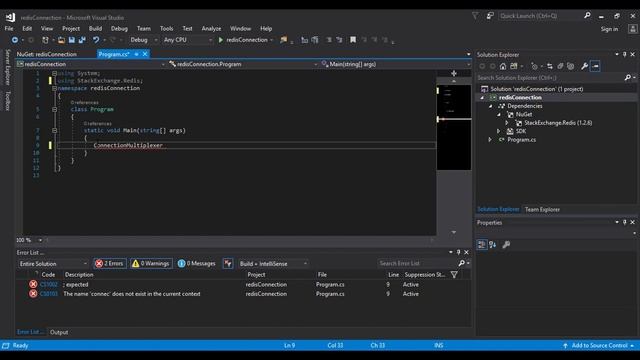 Connecting Redis using .net Core(c#) смотреть онлайн