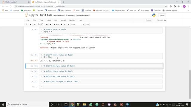 [Hindi] Data Structure in Python | Tuple | Data Structure Part - 3 | Lec -13 смотреть онлайн