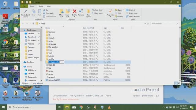Renaming And Deleting A Ren'Py Project!! смотреть онлайн