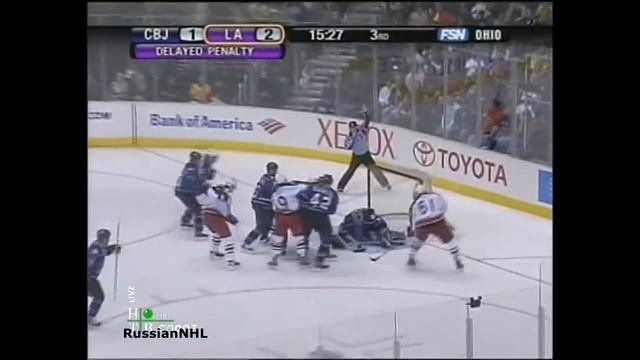 Nikolai Zherdev scores two goals vs Kings (4 mar 2006) смотреть онлайн