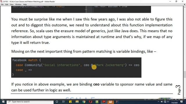 TOC - SCALA Express | 28 Scala Case Class and Pattern Matching смотреть онлайн