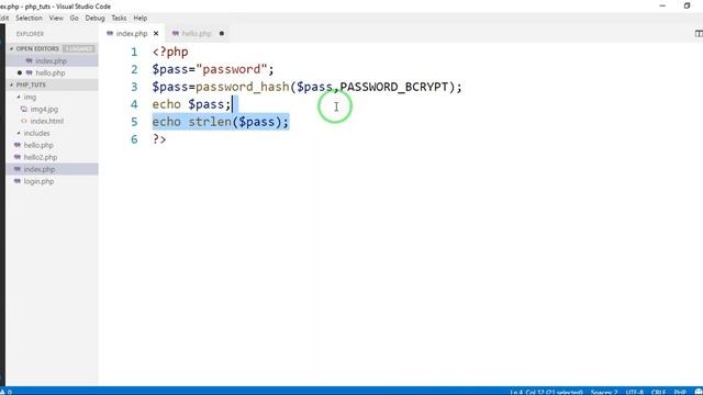 44-How to encrypt password in PHP in Hindi смотреть онлайн
