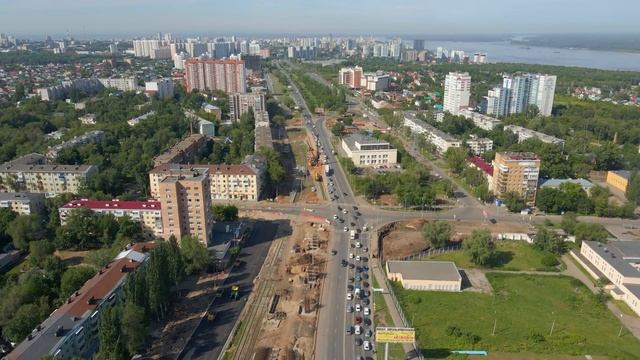 В Самаре строят 575-метровую эстакаду на улице Ново-Садовой смотреть онлайн