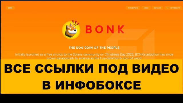 MEME TOKEN | BONK COIN - КРИПТОВАЛЮТА | ОБЗОР смотреть онлайн