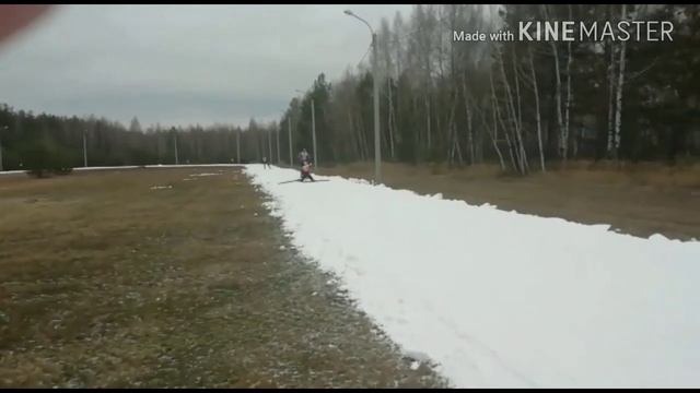 Тренировки лыжников в начале сезона или вкатка. смотреть онлайн
