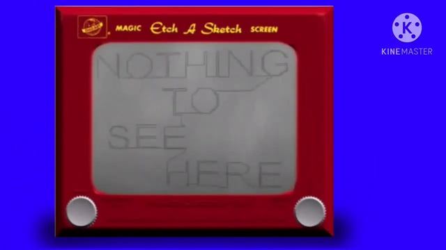 Etch A Sketch Hides a Bad Video "Nothing to See Here" Blue Screen смотреть онлайн