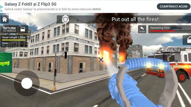 Flying Firefighter Truck Simulator 2021 - Android Gameplay #2 смотреть онлайн