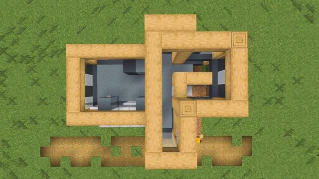 Minecraft: Modern vs Medieval Village Transformation! (Large House "T-Shape") смотреть онлайн