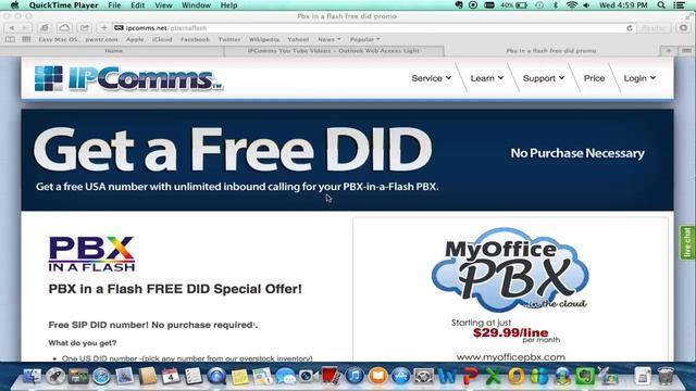 How to get a Free SIP US Phone Number w/ Free Outbound Calls - IPComms SIP Trunking Provider смотреть онлайн